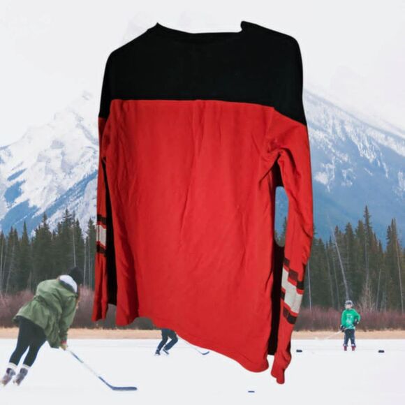 Kids Detroit Red Wings Long Sleeve shirt Size M 10/12 (X12) - Picture 2 of 3